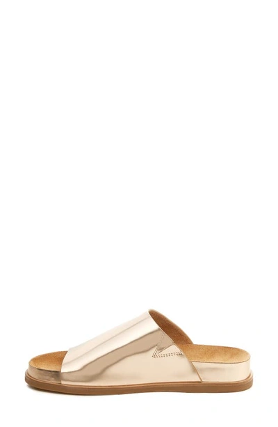 Shop Kelsi Dagger Brooklyn Squish Slide Sandal In New Gold