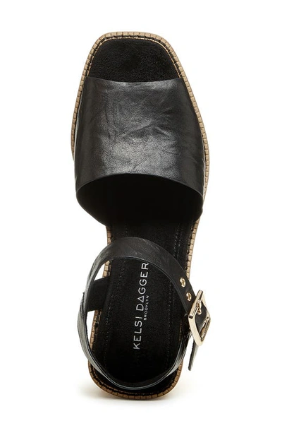Shop Kelsi Dagger Brooklyn Groove Platform Sandal In Black