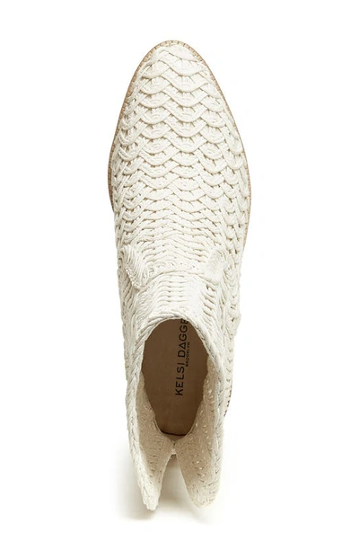 Kelsi Dagger Brooklyn Emery Bootie In Shell Braided