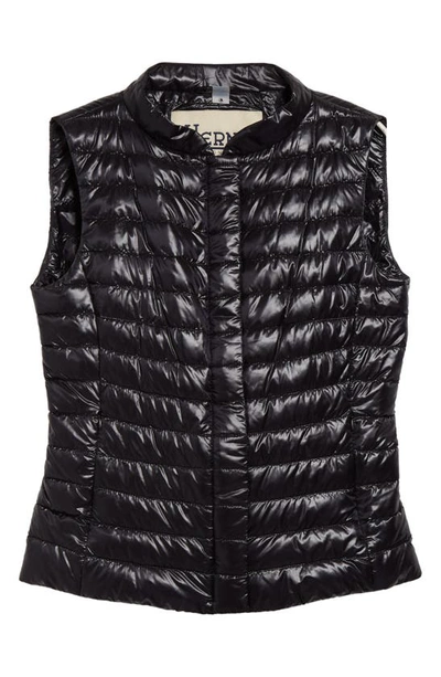 Shop Herno Vera Slim Fit Water Repellent Down Vest In Black