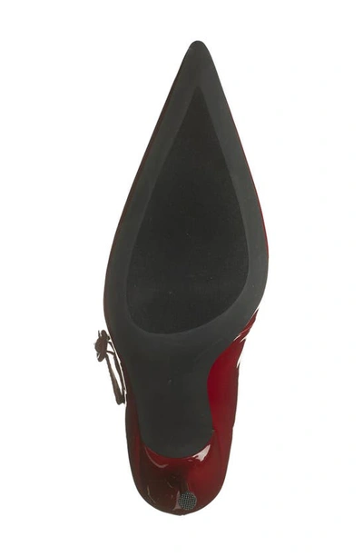 Shop Jeffrey Campbell Tiyera Pointed Toe Mule In Chery Red Patent