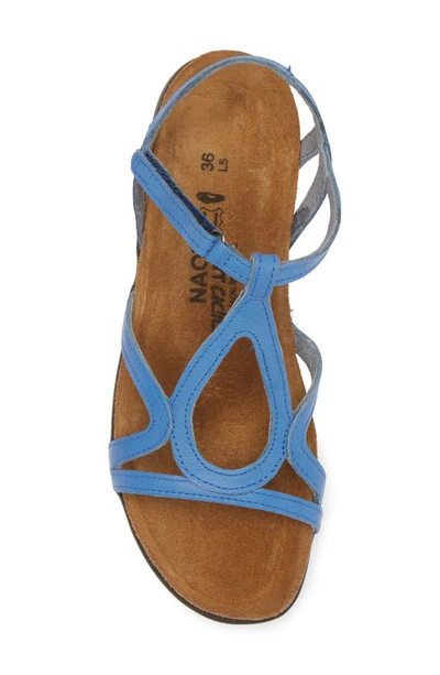Naot Dorith Sandal In Sapphire Blue Leather