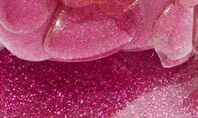 Shop Jeffrey Campbell Floralee Slide Sandal In Pink Glitter