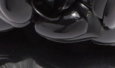 Shop Jeffrey Campbell Floralee Slide Sandal In Black Shiny