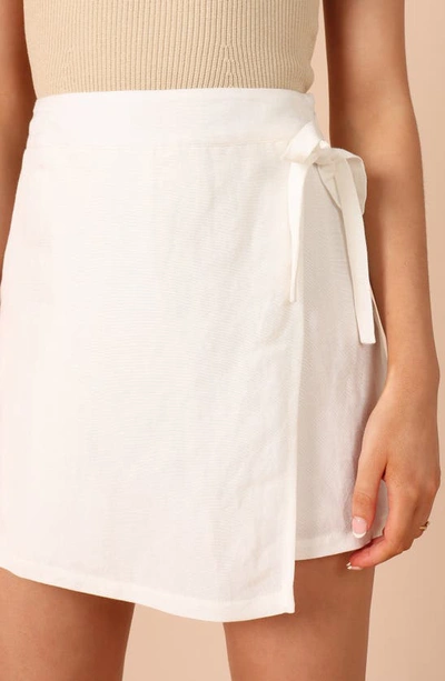 Petal And Pup Womens Roxy Faux Wrap Skort In Ivory