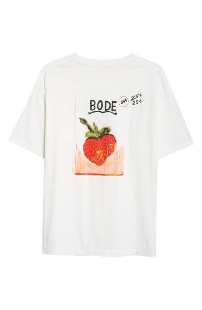 Shop Bode Best Beds Graphic T-shirt In Cream