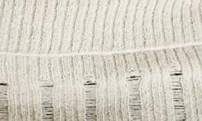 Shop Allsaints Harley Longline Wool & Alpaca Blend Rib Cardigan In Horizon Grey