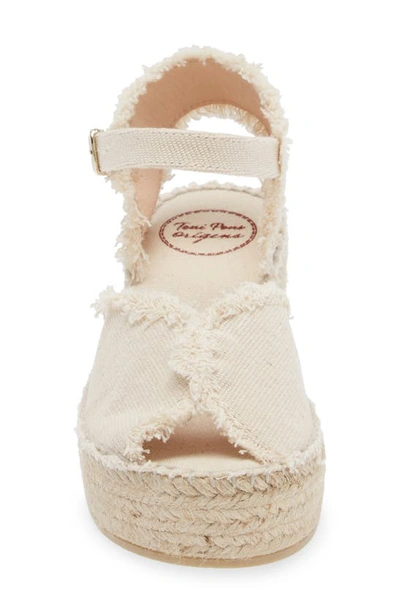 Toni Pons Isaura Platform Wedge Sandal In Ecru