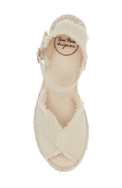 Toni Pons Isaura Platform Wedge Sandal In Ecru