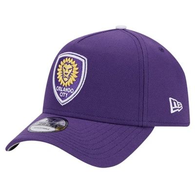 Shop New Era Purple Orlando City Sc 2024 Kick Off Collection 9forty A-frame Adjustable Hat