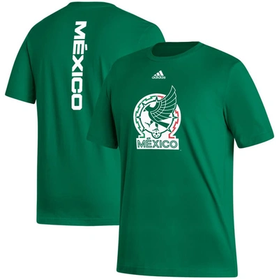 Shop Adidas Originals Adidas Kelly Green Mexico National Team Vertical Back T-shirt