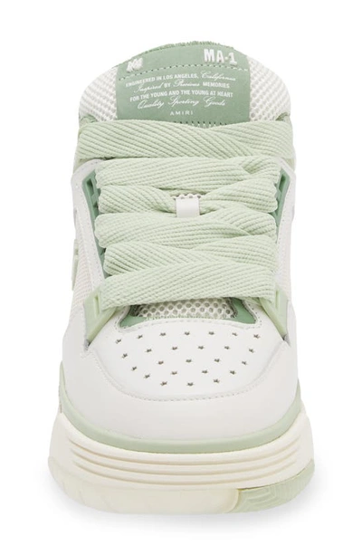 Shop Amiri Ma-1 Platform Sneaker In White Mint