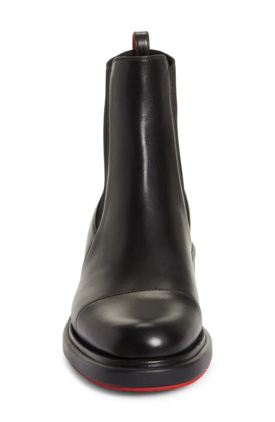 Shop Christian Louboutin Urbino Cap Toe Chelsea Boot In Bk01 Black