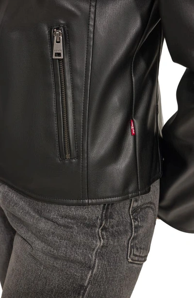 Levi's Racer Faux Leather Jacket In Black