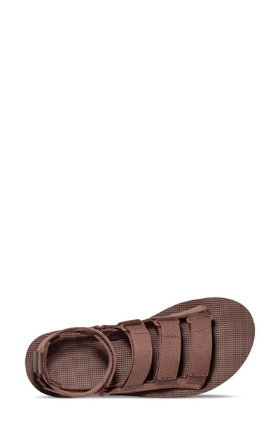 Teva Mevia Flatform Strappy Sandal In Acorn