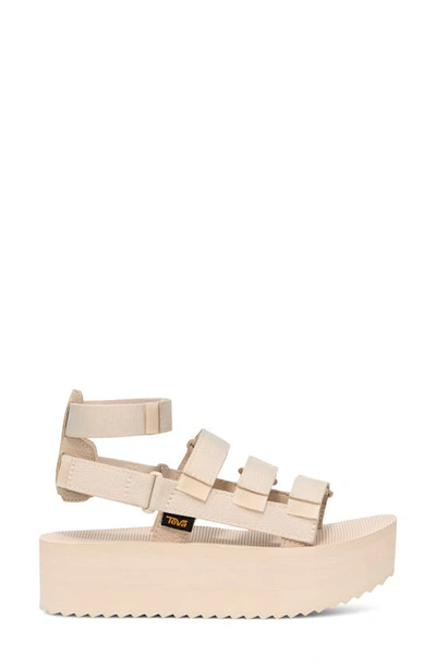 Teva Mevia Flatform Strappy Sandal In Birch