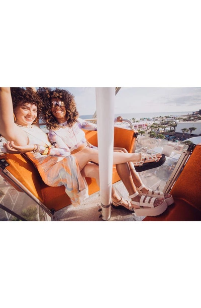 Teva Mevia Flatform Strappy Sandal In Birch