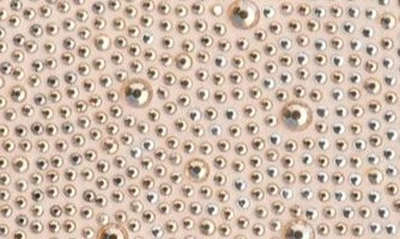 Olga Berg Camille Ombré Hot Fix Crystal Clutch In Blush