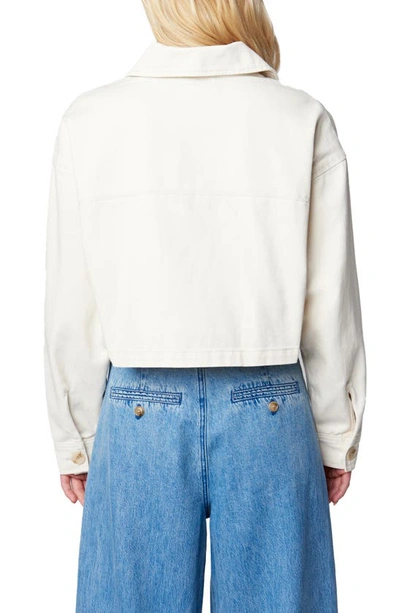 Shop Blanknyc Oversize Crop Cotton Jacket In Casa Blanca