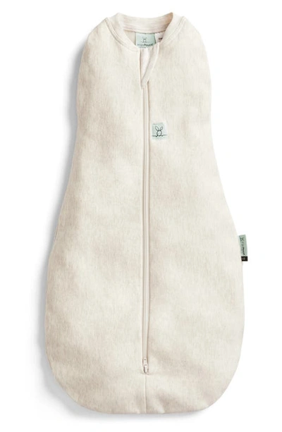 Shop Ergopouch 1.0 Tog Organic Cotton Cocoon Swaddle Sack In Oatmeal Marle