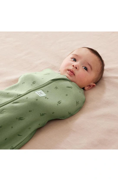 Ergopouch 1.0 Tog Organic Cotton Cocoon Swaddle Sack In Green