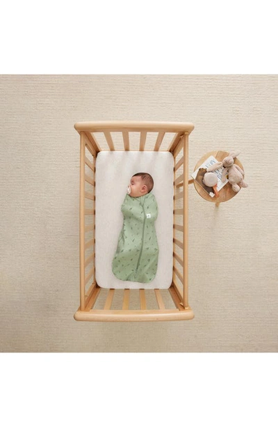 Ergopouch 1.0 Tog Organic Cotton Cocoon Swaddle Sack In Green