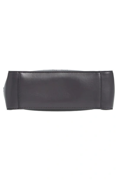 Shop Stella Mccartney Mini Faux Leather Crossbody Bag In Slate
