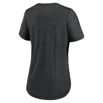 Shop Nike Heather Black San Francisco Giants Knockout Team Stack Tri-blend T-shirt