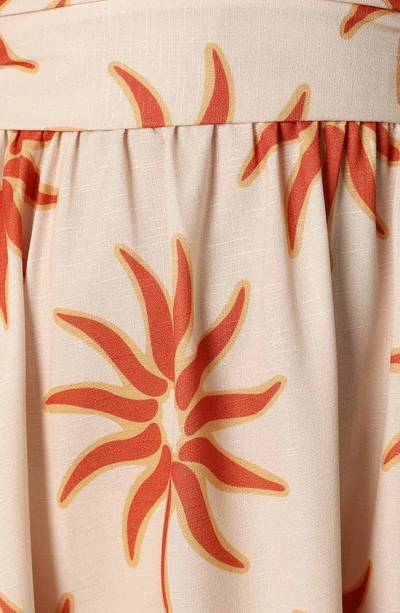 Petal And Pup Ryder Strapless Midi Dress In Soleil
