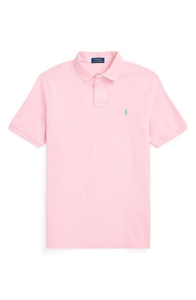 Shop Polo Ralph Lauren Cotton Piqué Polo In Garden Pink