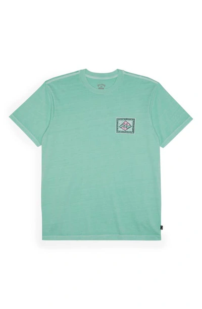 Shop Billabong Kids' Boxed In Cotton Graphic T-shirt In Coastal