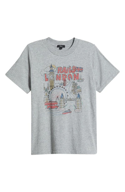 Shop Rails London Relaxed Fit Graphic T-shirt In  London