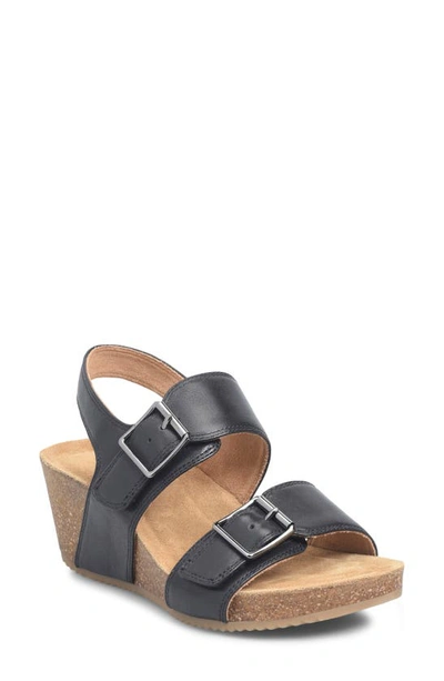 Shop Comfortiva Erlina Wedge Sandal In Black