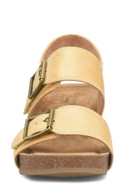 Comfortiva Erlina Wedge Sandal In Mexico Yellow