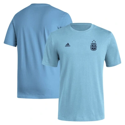 Shop Adidas Originals Adidas Light Blue Argentina National Team Crest T-shirt