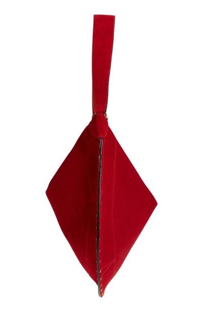 Shop Isabel Marant Large Oskan Suede Hobo Bag In Scarlet Red