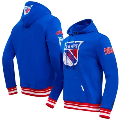 Shop Pro Standard Blue New York Rangers Retro Classic Fleece Pullover Hoodie