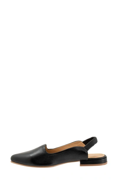 Shop Bueno Indie Slingback Pointed Toe Flat In Black