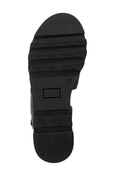 Shop Bueno Gianna Slingback Platform Wedge Sandal In Black