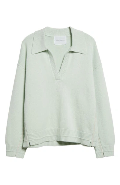 Shop Maria Mcmanus Recycled Cashmere & Organic Cotton Sweater In Seaglass