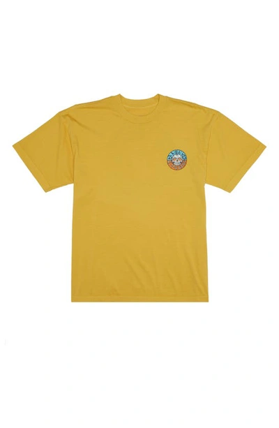 Shop Billabong Break The Cycle Cotton Graphic T-shirt In Sunny