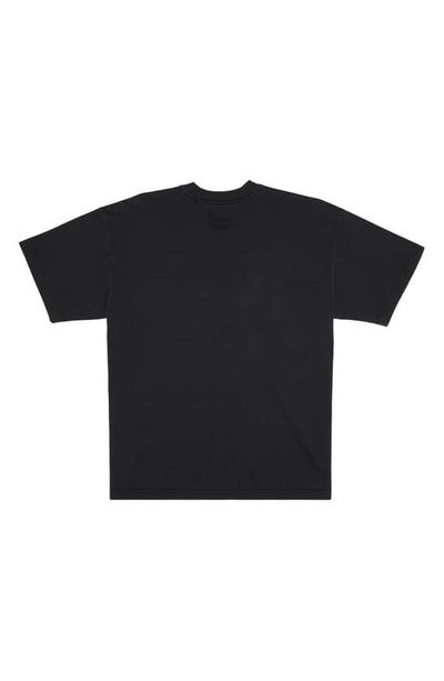 Shop Billabong Dog Days Og Cotton Graphic T-shirt In Washed Black