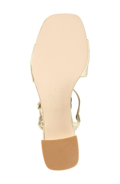 Shop Koko + Palenki Sphere Ankle Strap Sandal In Gold Metallic Leather