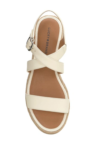 Shop Lucky Brand Trianna Strappy Platform Sandal In Pristine Sumhaz