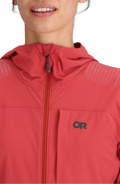 Shop Outdoor Research Ferrosi Water Resistant Duraprint Hooded Jacket In Moondust