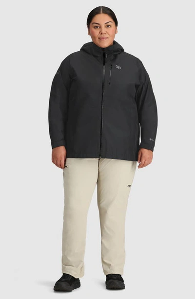 Shop Outdoor Research Aspire Ii Gore-tex® Waterproof Jacket In Black