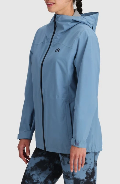 Shop Outdoor Research Stratoburst Packable Rain Jacket In Olympic