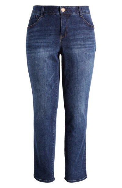 Shop Wit & Wisdom 'ab'solution High Waist Straight Leg Jeans In Blue Artisanal