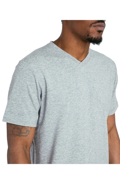Shop Public Rec Go-to V-neck T-shirt In Heather Silver Spoon