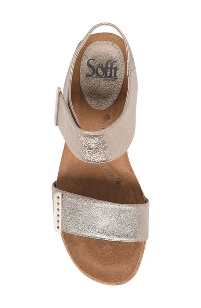 Shop Söfft Verdi Ii Wedge Sandal In Bronze